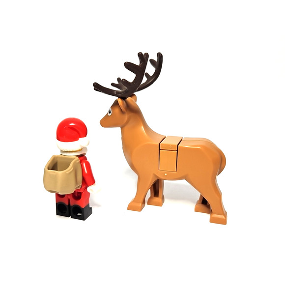 Lego Holiday Minifigure Lot Santa Claus Christmas Tree Reindeer Presents Gifts - Picture 4 of 4